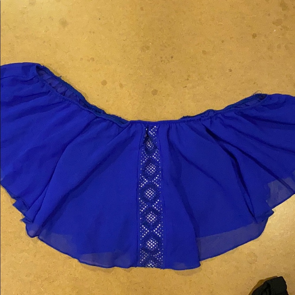 Charlotte Russe Royal Blue Crop Blouse